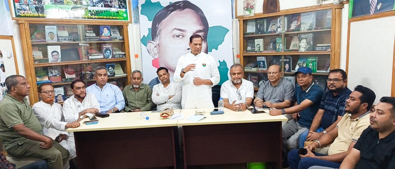 পরিকল্পিত সন্ত্রাস ও নৈরাজ্য মোকাবিলায় নেতা-কর্মীদের ঐক্যবদ্ধ থাকার আহ্বান নাজিমুর রহমানের